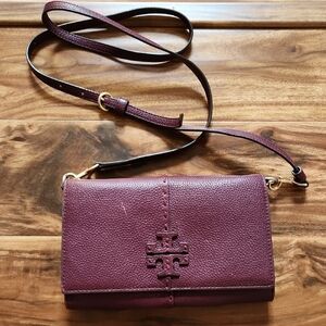 Tory Burch Burgundy Crossbody Bag